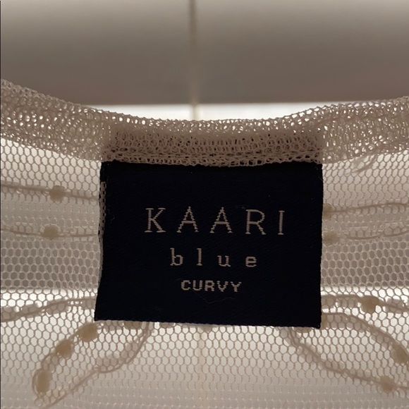 Ivory Sheer Bohemian Style Blouse - Picture 2 of 6